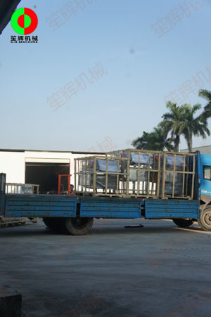 山東王先生訂購三套渦流洗菜機(jī)出貨