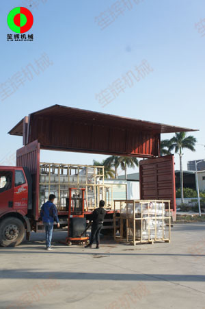 渦流洗菜機(jī)及平面分選臺(tái)順利完工出貨！