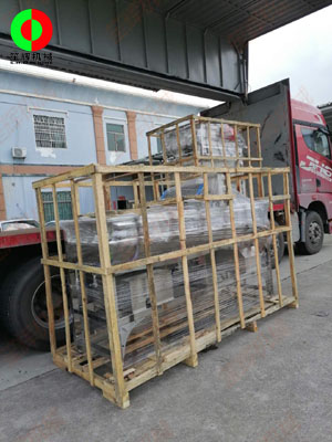 渦流洗菜機組發(fā)往山東客戶！