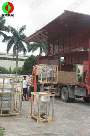 一批蔬果加工設(shè)備順利完工，裝車(chē)交付客戶！