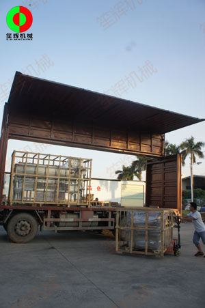 兩套渦流洗菜機(jī)發(fā)貨山東，交付客戶使用！