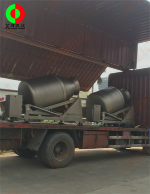 兩臺(tái)大型真空滾揉機(jī)專車送往大灣區(qū)某肉食品加工配送中心！