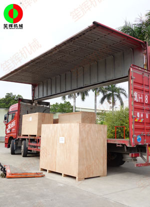 印尼客戶訂購的切菜機和毛刷清洗去皮機等設備出貨交付！